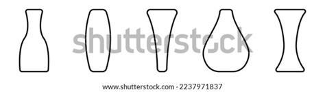 Vector Set Vases Different Shapes Vases Stock Vector (Royalty Free) 2237971837 | Shutterstock