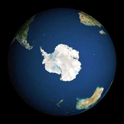 Earth. Satellite image of the Earth, centred on Antarctica