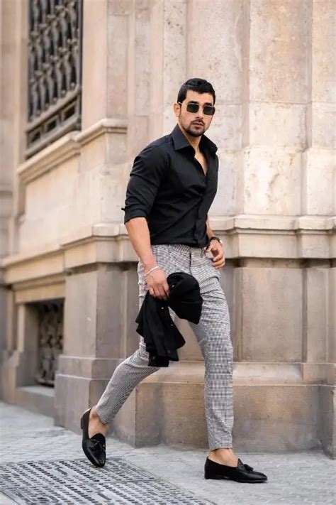 How To Wear Black Shirts And Grey Pants Grey Pant Black Shirt Ideas