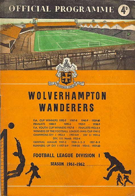 1960s Fac Wolves Football Programmes