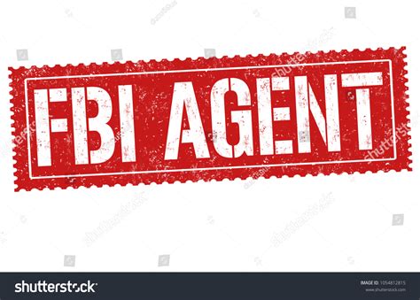 Fbi Agent Grunge Rubber Stamp On Stock Vector Royalty Free 1054812815