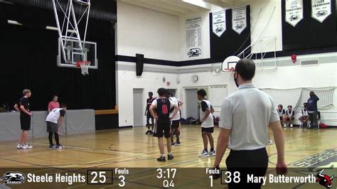 Sr Boys Basketball Steele Heights Vs Mary Butterworth School Youtube