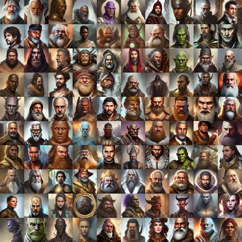 ArtStation - VTT / TTRPG - Fantasy Portrait Pack 4 - 200 Characters ...