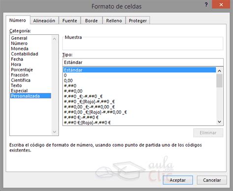 Curso Gratis De Excel Aulaclic Avanzado Definir Formatos