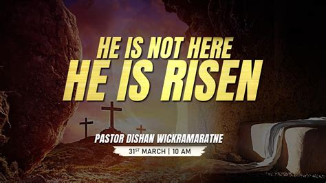 He Is Not Here He Is Risen English Service YouTube