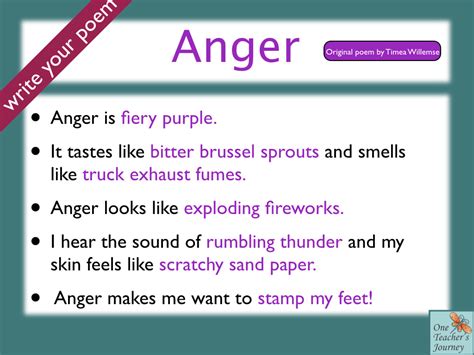 Poetry Lesson For Emotions And Feelings Poems