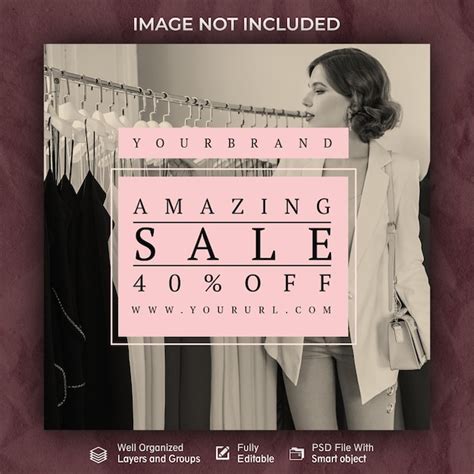 Premium PSD Fashion Sale Instagram Post And Social Media Banner Post