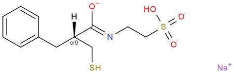 Ethanesulfonic Acid 2 2 Mercaptomethyl 1 Oxo 3 Phenylpropyl Amino