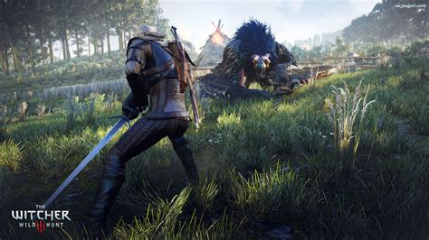 Smok Wiedźmin 3 Dziki Gon The Witcher 3 Wild Hunt Geralt Na Pulpit