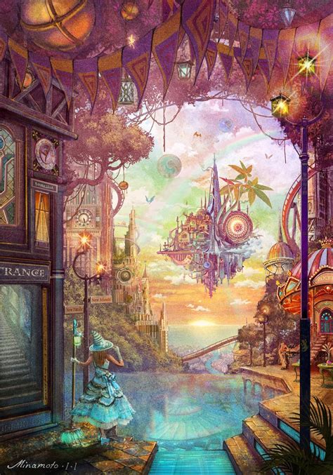 Floating City Tumblr Fantasy Art Landscapes Fantasy Art Fantasy