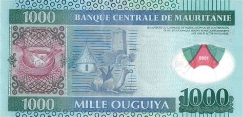 Billete 1000 Ouguiya 2014 Mauritania Foronum