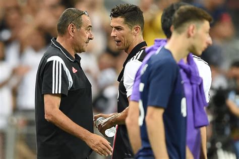 Cristiano Ronaldo Clashes With Sarri During Juventus 3 2 Defeat To