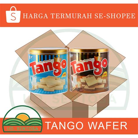 Jual WAFER TANGO VANILLA COKLAT KARTON ISI 6 315g Shopee Indonesia