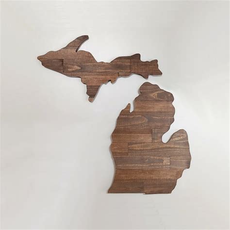 Michigan Wood Sign Etsy