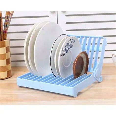 Jual Rak Piring Lipat Pengering Gelas Portable Dish Rack Drying