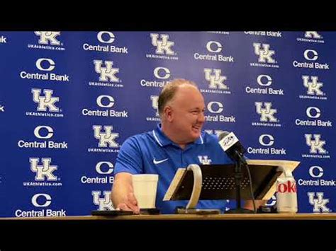 Kentucky Wildcats Hc Mark Stoops Uk Football Media Day Youtube