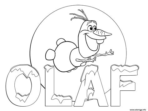 Coloriage Olaf 2017 Dans Olaf Frozen Adventure Dessin Olaf à imprimer