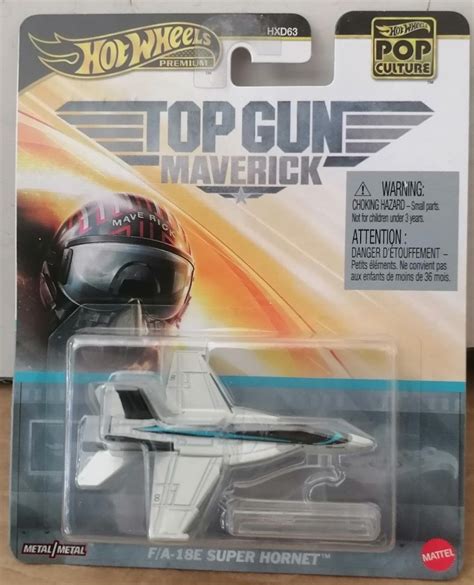 Hot Wheels Pop Culture Top Gun Maverick F A Super Hornet Light Gray Hobbies Toys