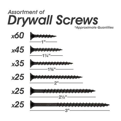 MDF Steel Flat Head Screw Size Drywall Screw For Gypsum Torx Self