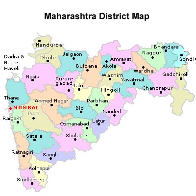 Maharashtra District Map