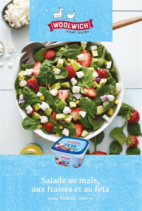 Salade Estivale Aux Fraises Au Mais Et Au Feta Woolwich Dairy Recept