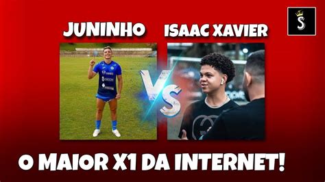 TODOS OS GOLS DO X1 ENTRE JUNINHO MANELLA VS ISAAC XAVIER O MAIOR X1