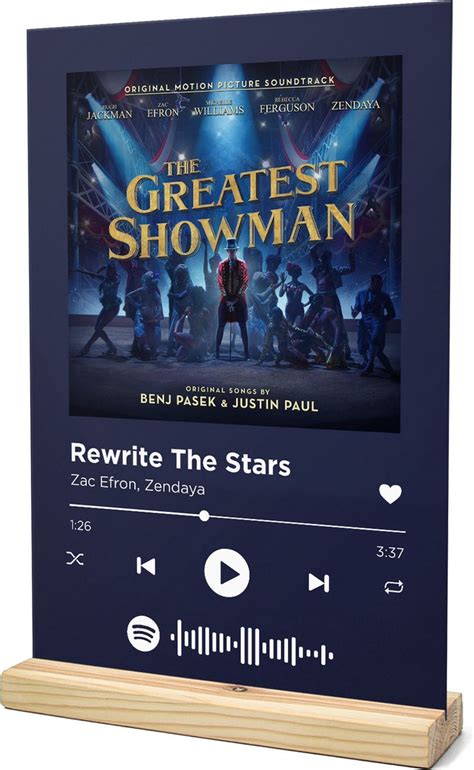 Songr Spotify Muziek Bordje Rewrite The Stars Zac Efron Zendaya