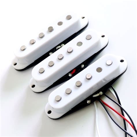 1set Alnico 2 Magnet Single Coil Guitar Pickup For Sss Strat Guitar White Color For Wholesale