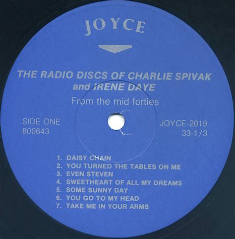 The Radio Discs Of Charlie Spivak And Irene Daye From The Mid Forties