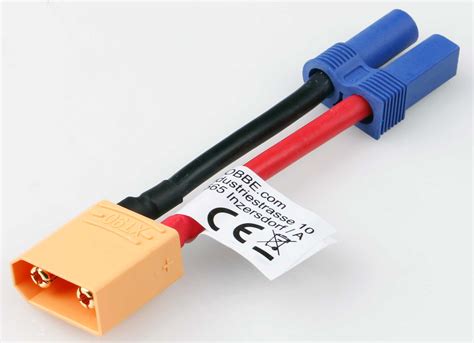 Robbe Modellsport Adapterkabel Xt Stecker Auf Ec Buchse Awg