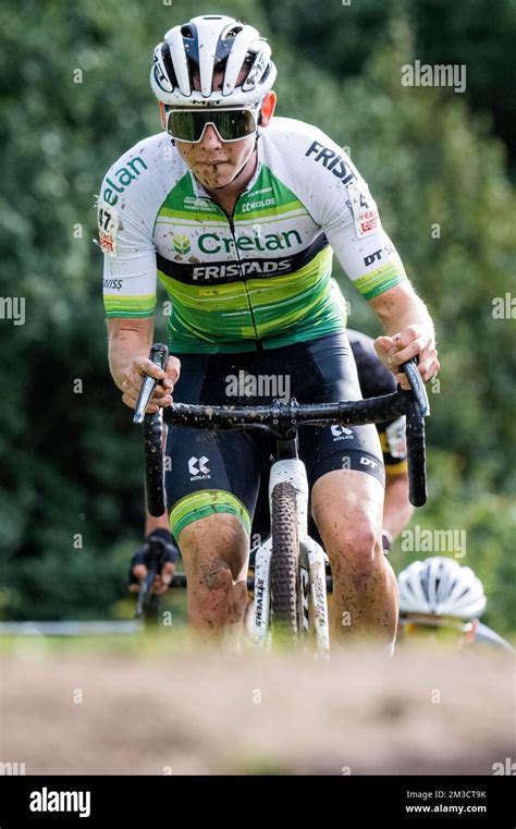 Belgian Aaron Dockx Pictured In Action During The Men S Elite Race Of