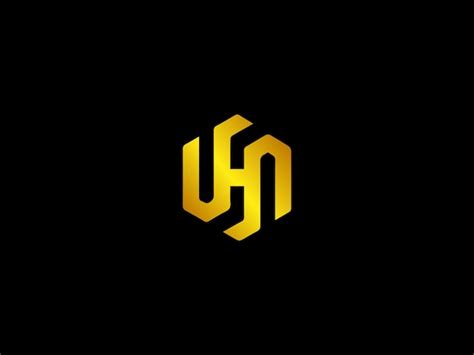 Premium Vector | Uhn logo design