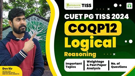 Tiss Cuet Pg Coqp Logical Reasoning Important Topics