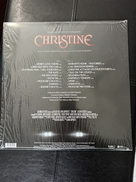 Christine Original Score John Carpenter Alan Howarth Blue Vinyl LP