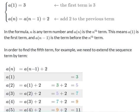 Arithmetic Sequence Recursive Formula ⭐️⭐️⭐️⭐️⭐