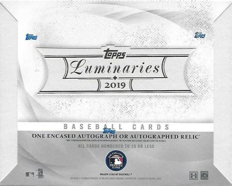 2019 Topps Luminaries Baseball Review Autographs Box Break