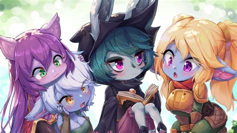 Vex Poppy Tristana Lulu Lol League Of Legends Game Art 4k Pc