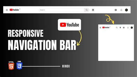 How To Create Responsive Navigation Bar Using Html And Css Youtube