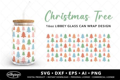 Christmas Tree Libbey Can Wrap Svg Graphic By Artbysugu Creative Fabrica