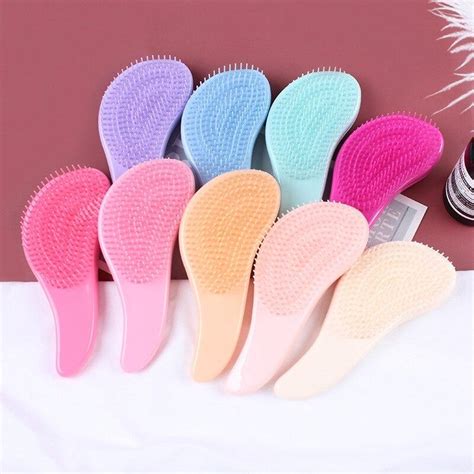 Cheap 1pcs Hot Magic Handle Comb Anti Static Massage Hair Brush Tangle