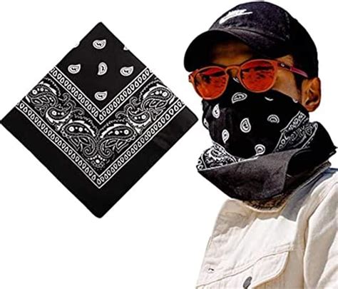 Bandanas Cotton Gang Headscarf Men Women Head Wrap Print Paisley Bandana Headband Scarf