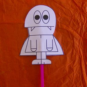 Halloween Bricolage Enfant Fabrication Marionnette Marotte Fabriquer