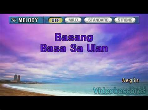 Aegis Basang Basa Sa Ulan Karaoke Lyrics Instrumental Remastered