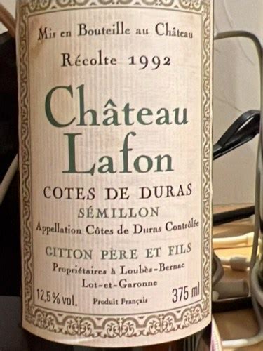 Gitton P Re Fils Ch Teau Lafon C Tes De Duras Rouge Vivino Australia