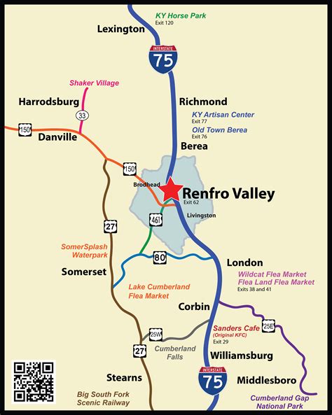 Rockcastle County Kentucky Caves Map