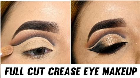 How To Do Full Cut Crease Eye Makeup Easy And Simple Cut Crease Eye Look Devika Lad