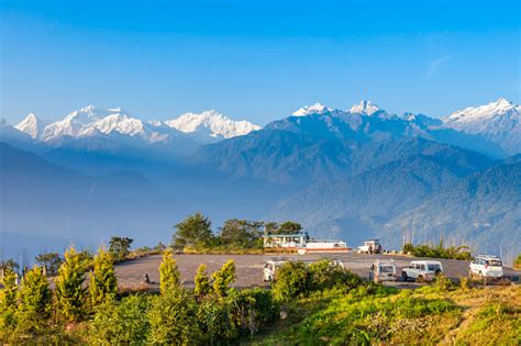 Sudut Pandang Kangchenjunga Pelling Foto Stok Unduh Gambar Sekarang