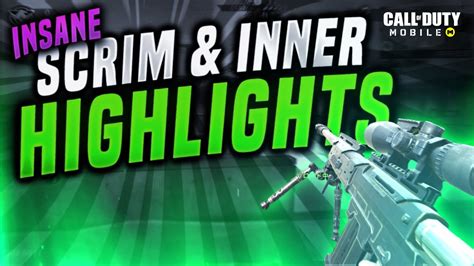 CODM Scrim Inner Highlights Insane Snipes YouTube