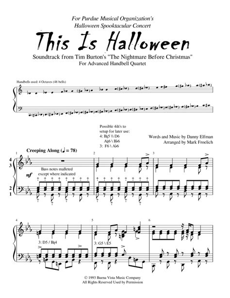 This Is Halloween Arr Mark Froelich By Danny Elfman Sheet Music For