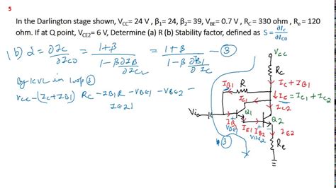 Darlington Pair Small Signal Analysis